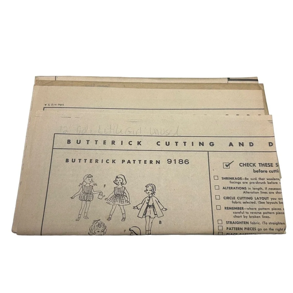 Butterick Vintage Mail Order‎ Pattern #9186 12